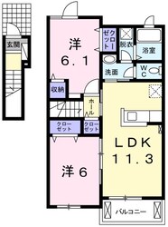 インプレスIII　Aの物件間取画像